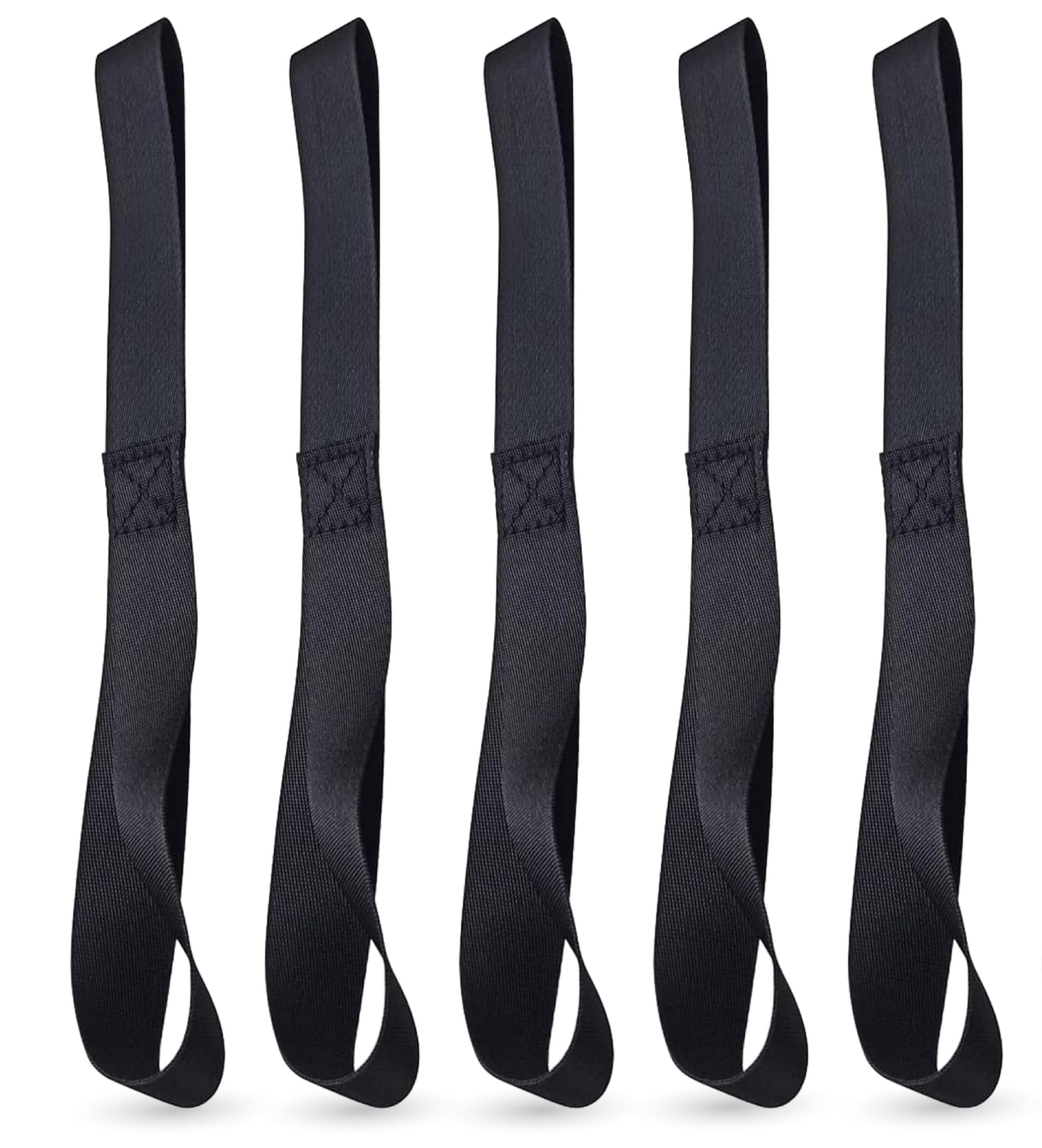 5X Zurrschlaufen - Schlaufen 30 cm Doppelschlaufen Rundschlinge Halteband zur Befestigung bei Transport Motorrad, Ladungssicherung