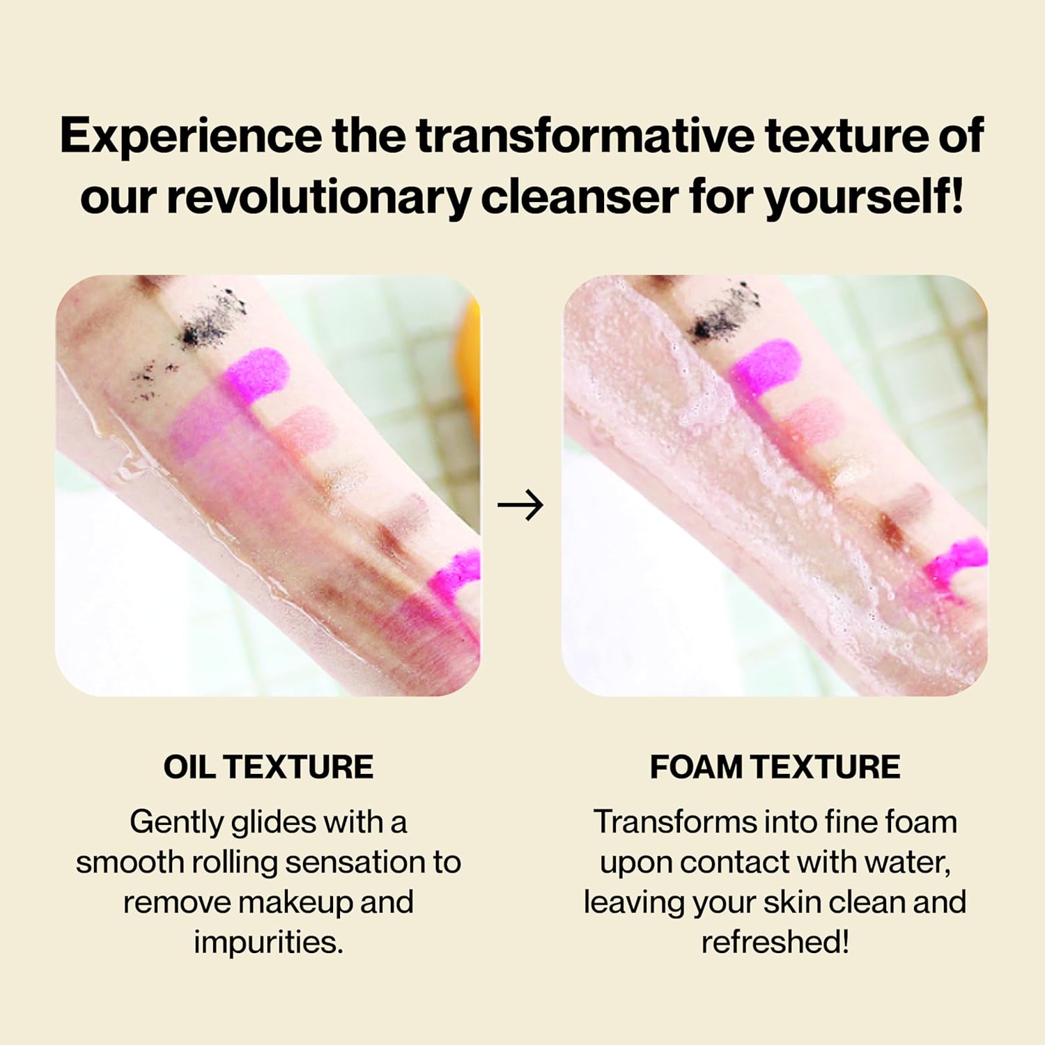 Korean 2-in-1 Makeup Remover | Oil-to-Foam Non-Stripping Cleanser | Jojoba + Honey | Non-Drying | 145ml/4.97oz - Image 4