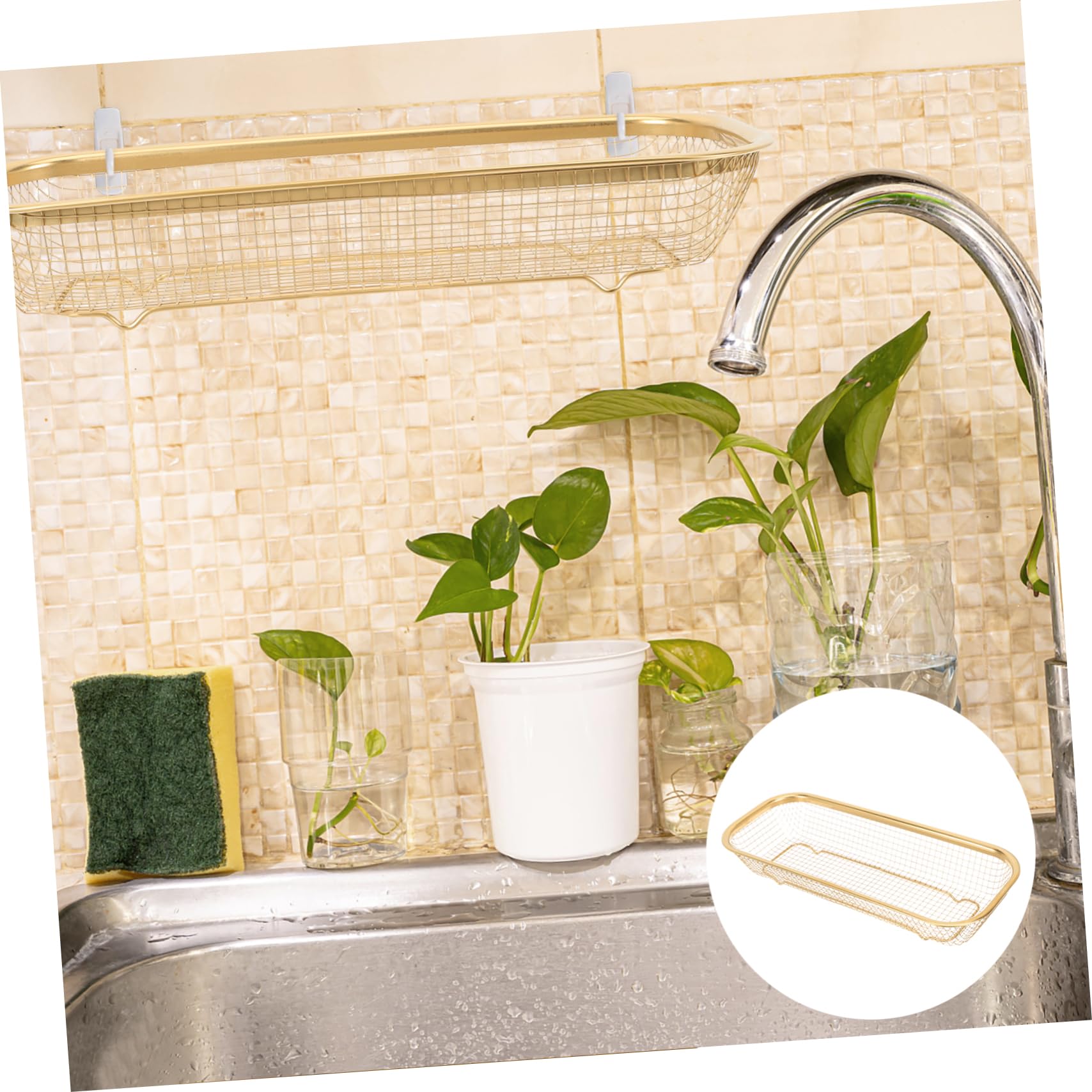 IMIKEYA 3 Piezas De Acero Inoxidable Palillos Cesta Cubiertos Lavavajillas Utensilio Cesta Cocina Cubiertos Organizador Cubiertos Soporte Para Lavavajillas Simple Tenedor Rv Escurridor De