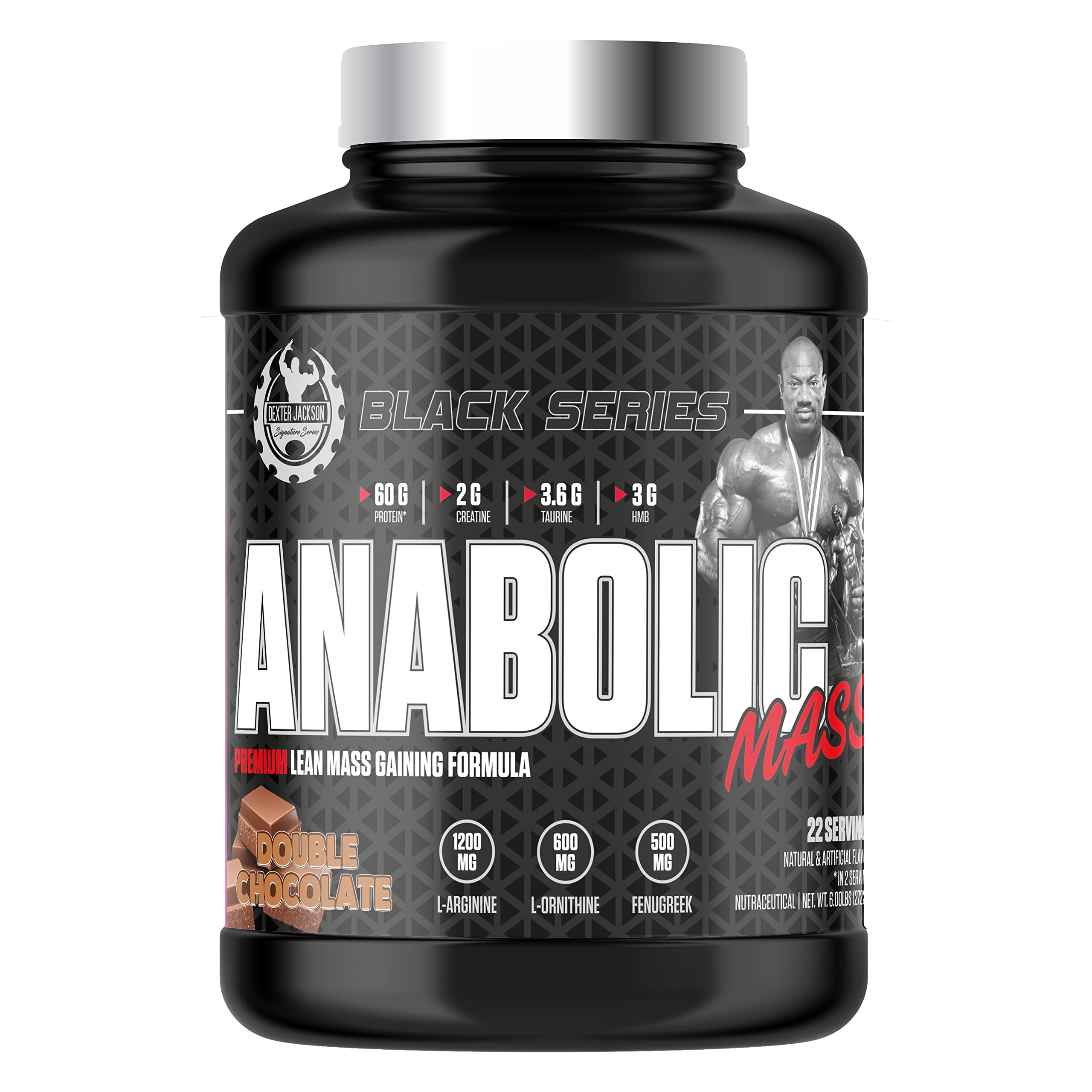 Sponsored Ad - Dexter Jackson Black Series Anabolic | Premium Lean Mass Gainer | Double Chocolate Flavor | 22 Serving, 6Lbs