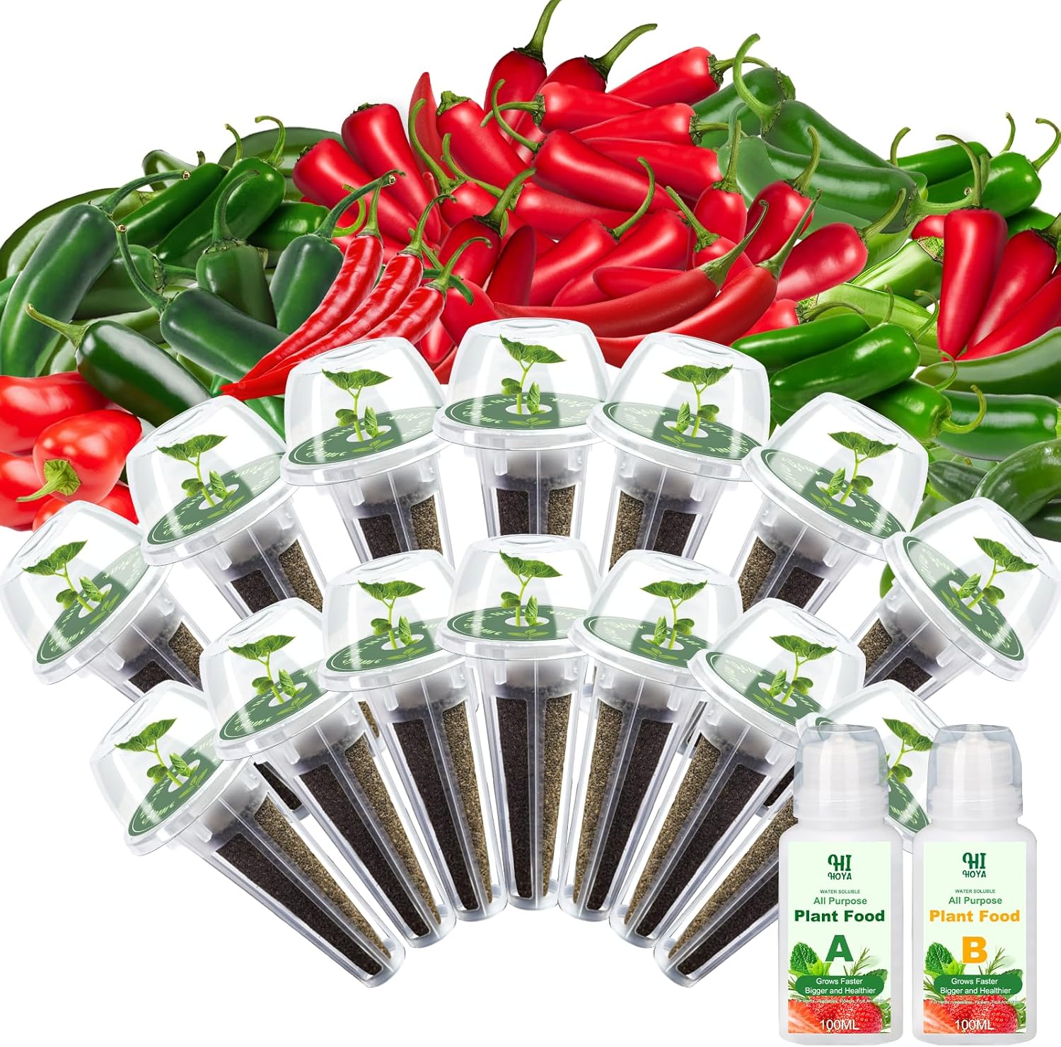 14 POD Pepper Seed Pod Kit, with Serrano, Cayenne ...