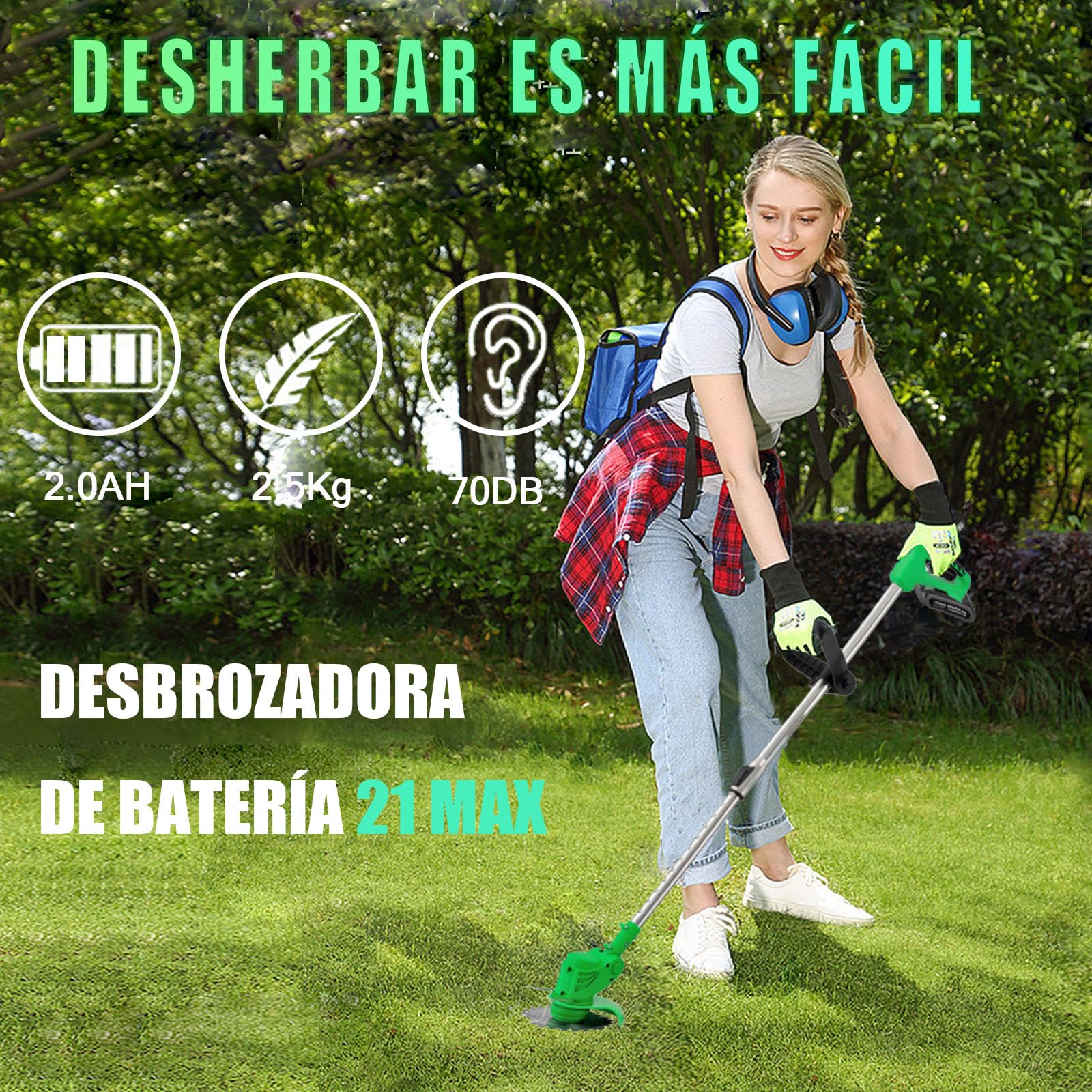 Tosaerba tosaerba ricaricabile senza fili, tosaerba da giardino4