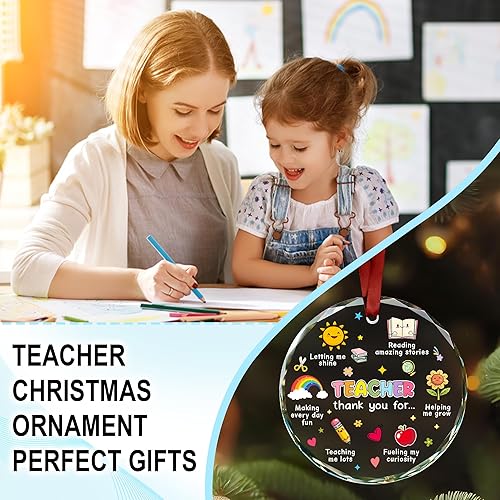 Vista 10 de Hyturlte - Adorno de agradecimiento de Navidad para mujeres y hombres, regalo de jefe de profesor, compañero de trabajo, adornos de agradecimiento