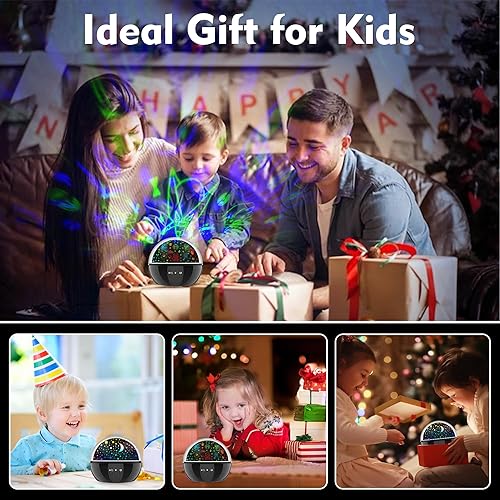 Miniatura 6 de Proyector de luz nocturna de dinosaurio para niños, juguetes de dinosaurio para niños, luces nocturnas de bebé con rotación de 360 grados, luz