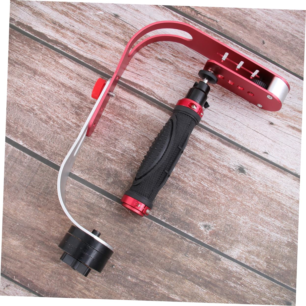 Homoyoyo 1pezzi Stabilizzatore Per Fotocamera Dslr Supporto Portatile Per Video Mano Accessorio Video Per Riprese Stabili e Angoli Bassi Rosso