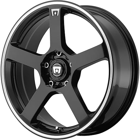 Motegi Racing MR116 Gloss Black Wheel With Machined Flange (16x7"/5x100, 114.3mm, +40mm offset)