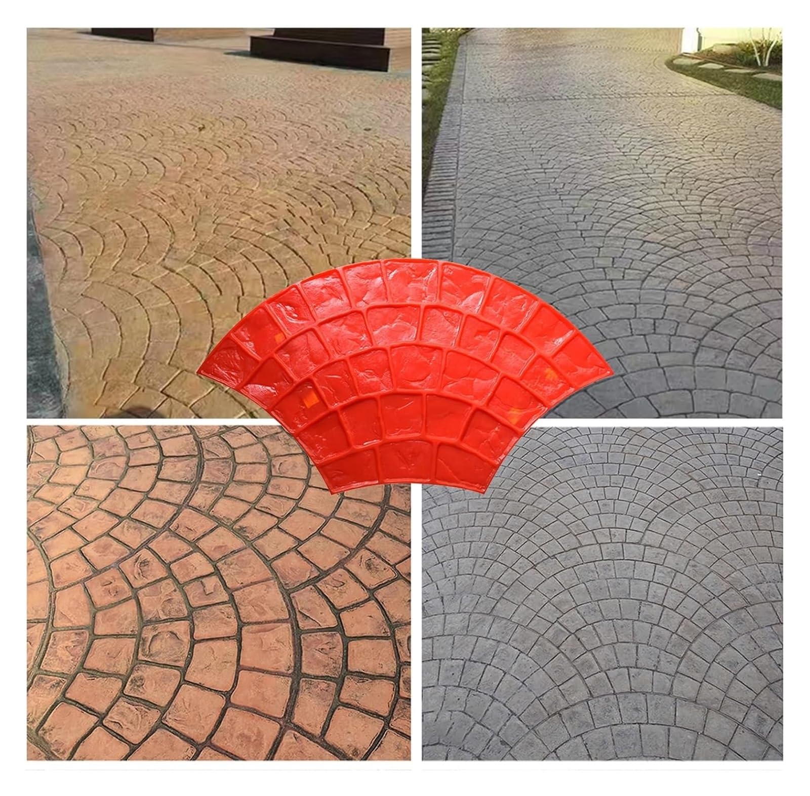 Tappetino per Texture Effetto Cemento per Esterni - Strumento di Alta qualità per la creazione di Texture su superfici in Cemento, Perfetto per progetti Fai da Te (Confezione da 1)