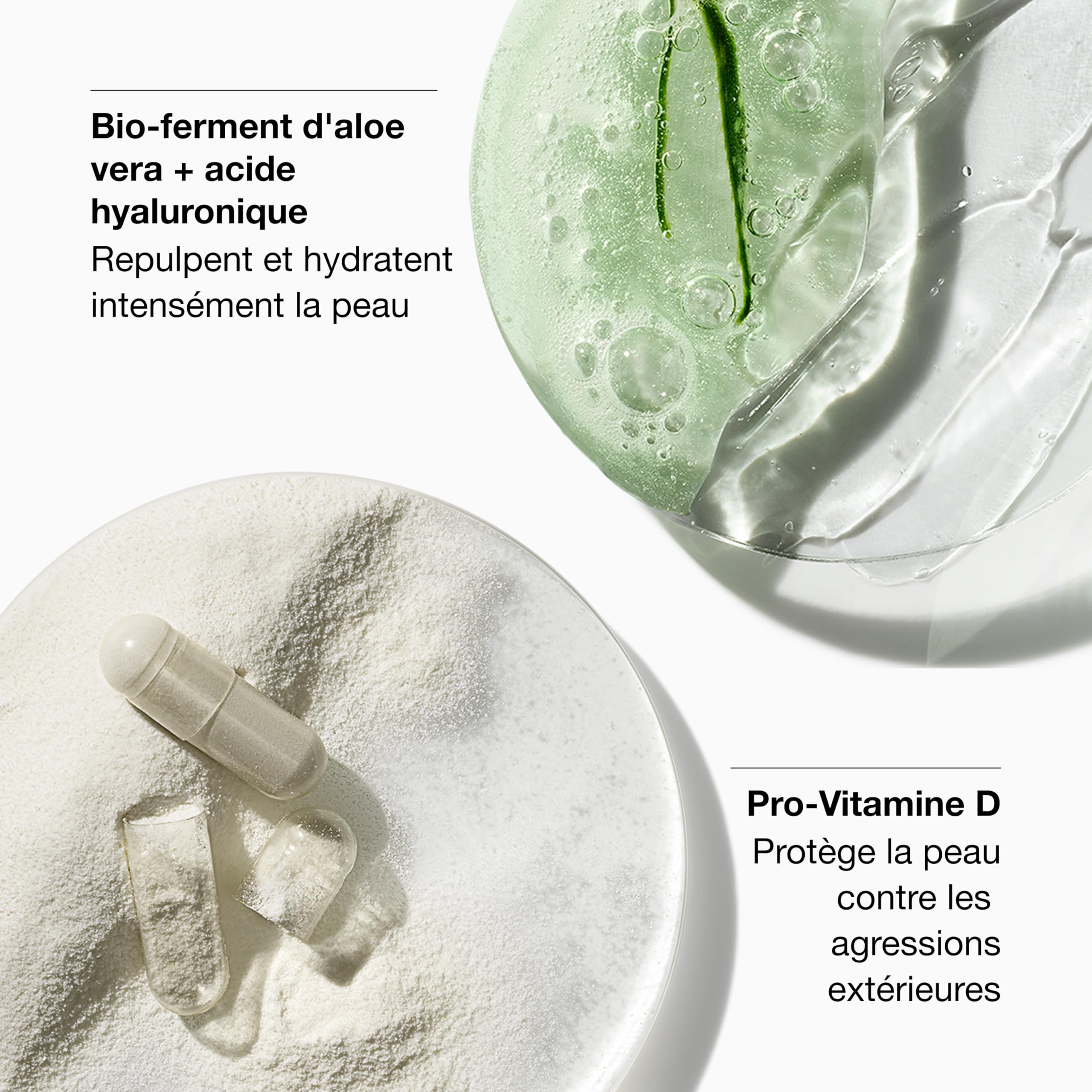 Clinique Moisture Surge Hydratant Fini Transparent SPF 25. Acide Hyaluronique + Bio-Ferment d'Aloe Vera + Provitamine D. Hydratant + Éclat. Convient aux peaux sensibles.
