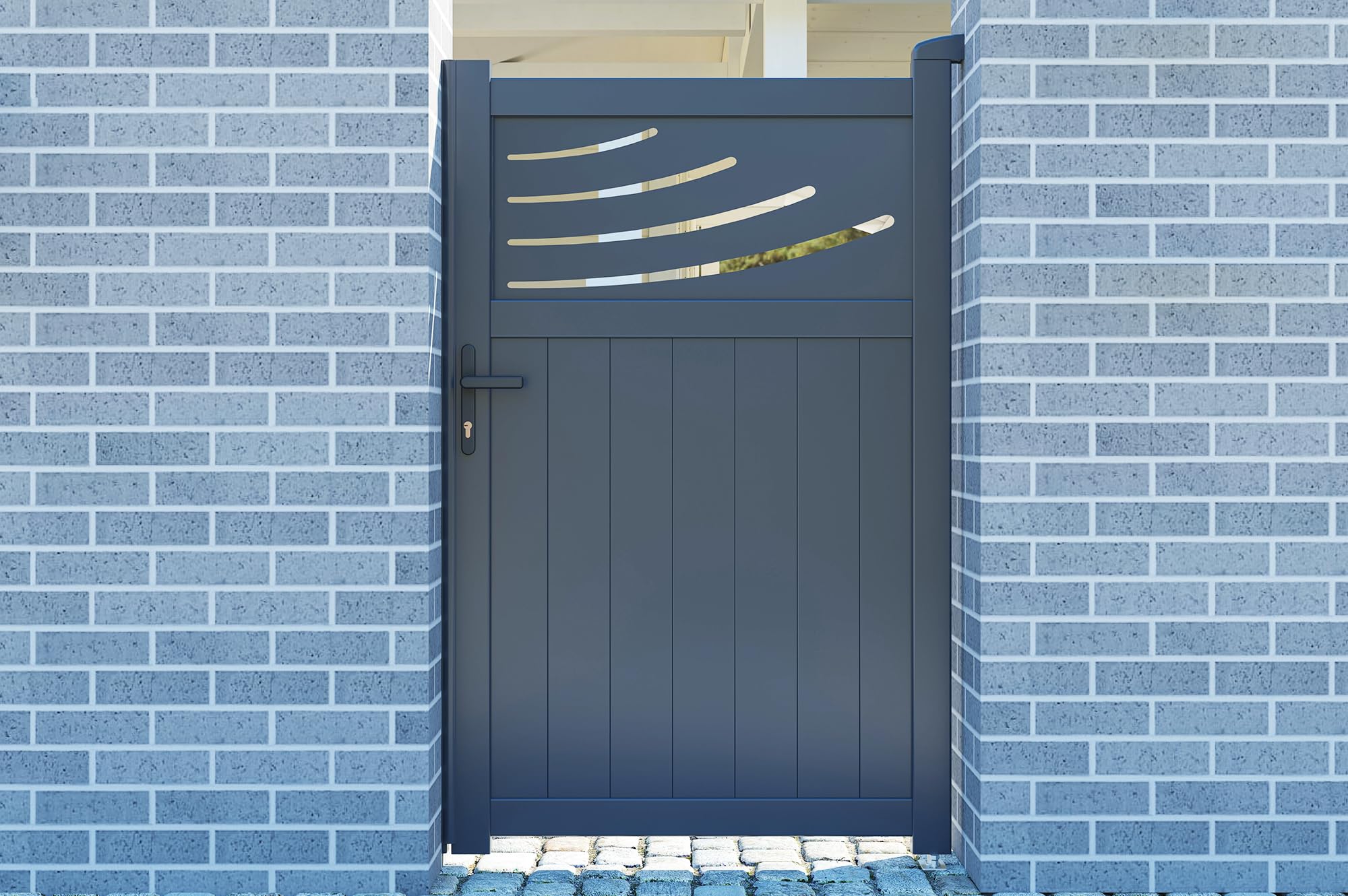 Casanoov Portillon 1m HALTI H.160cm aluminium gris