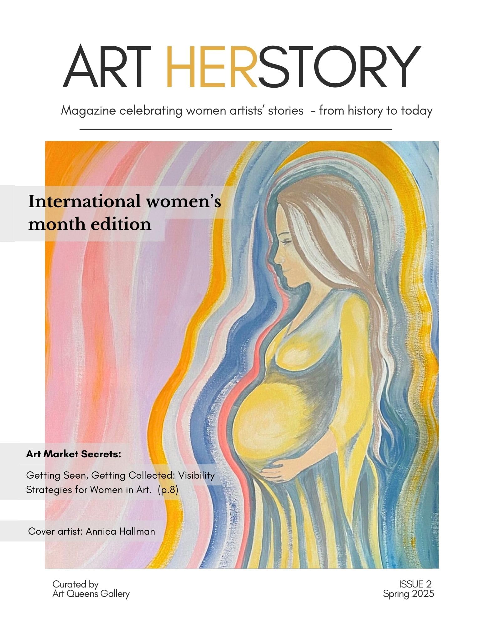 Art HERstory magazine en anglais dédié au mois international des femmes