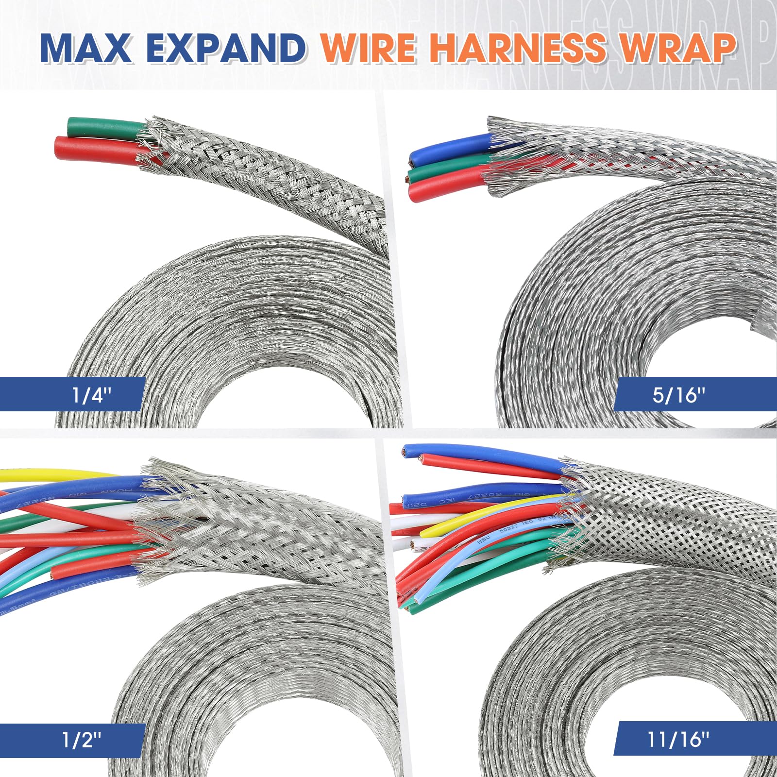 Wire Shielding Electrical Cable Sleeve Tinned Copper Metal Braid - View #12
