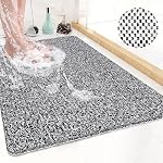 Mats de bain pour douche, non-dérapant Texturé Mat de douche doux Mat de bain Mat de massage Mat de lofah pour salle de bains, zone de douche ou humide