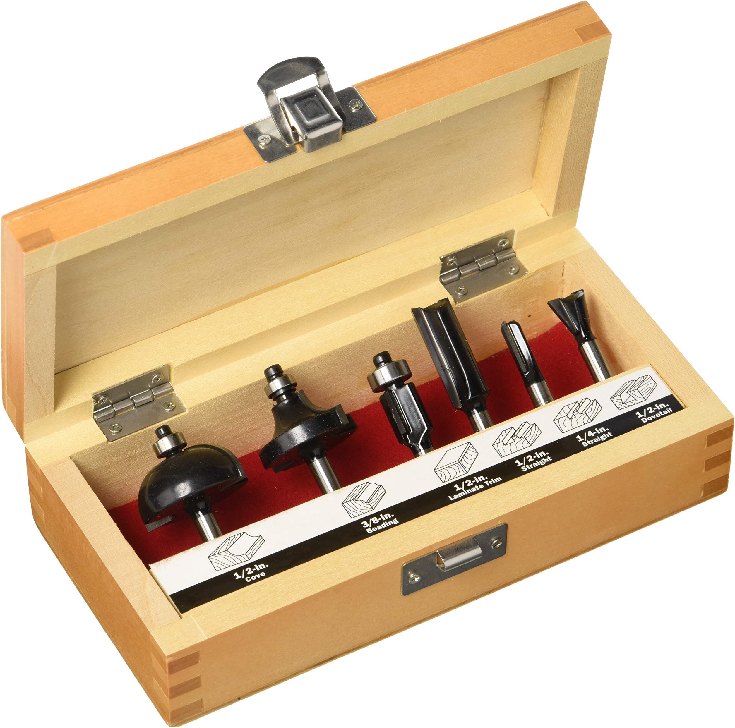 MLCS 8389 Woodworking Pro Router Bit Set with Undercutter