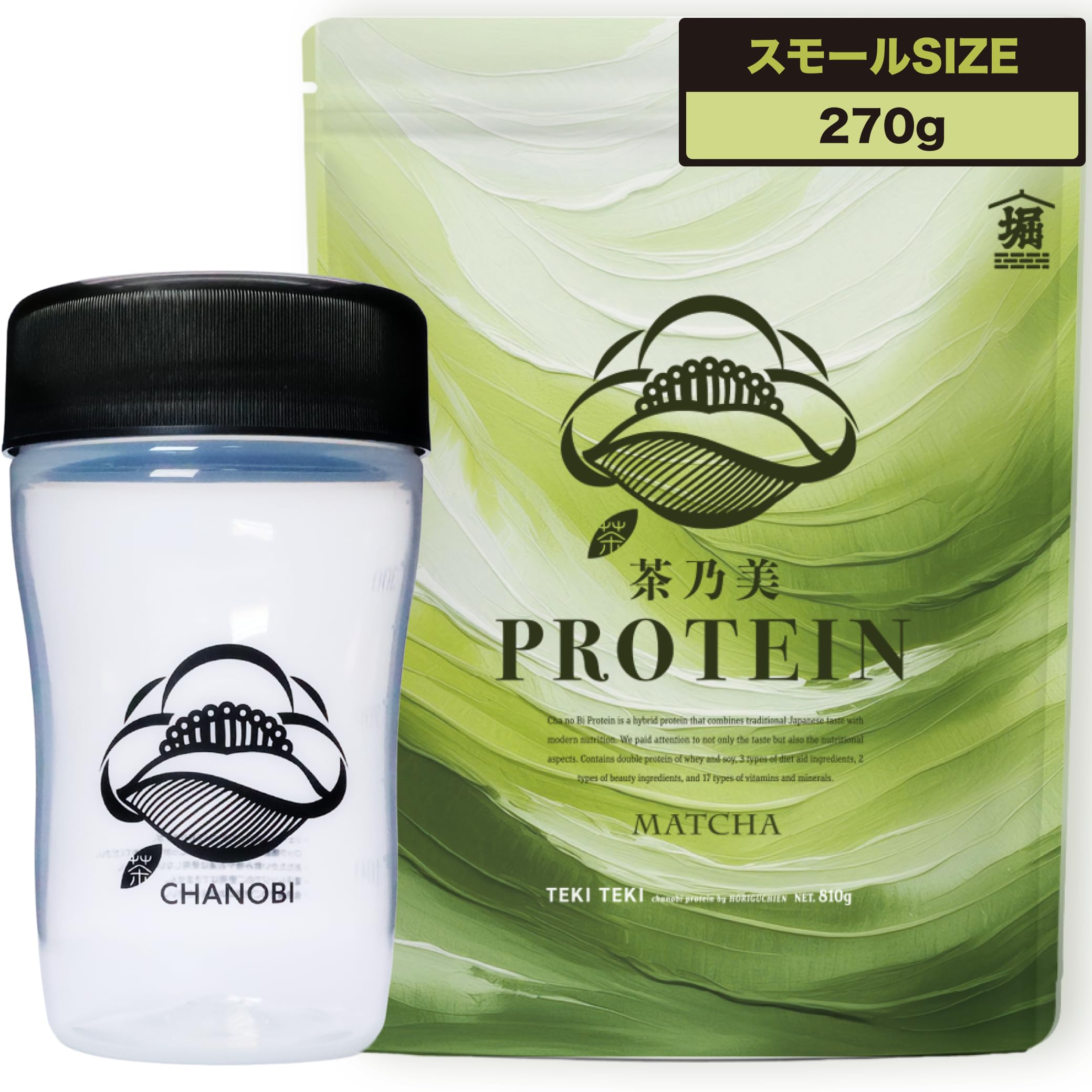 Amazon | 【シェイカー付きお試しセット】 茶乃美 プロテイン 270g 一