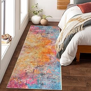 Lahome Modern Abstract Runner Rug - 2x6 Colorful Runners for Hallways No...