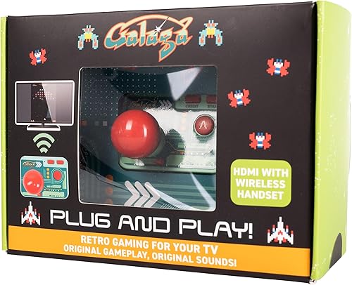 Miniatura 6 de Galaga Plug & Play Consola Arcade con TV Stick y joystick inalámbrico  Juego clásico de Galaga en tu TV, juegos retro nostálgicos, fácil