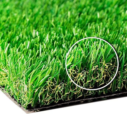 Césped artificial realista de 8 x 10 pies. Tamaños personalizados altura del césped de 1 38 pulgadas, césped artificial para interiores y