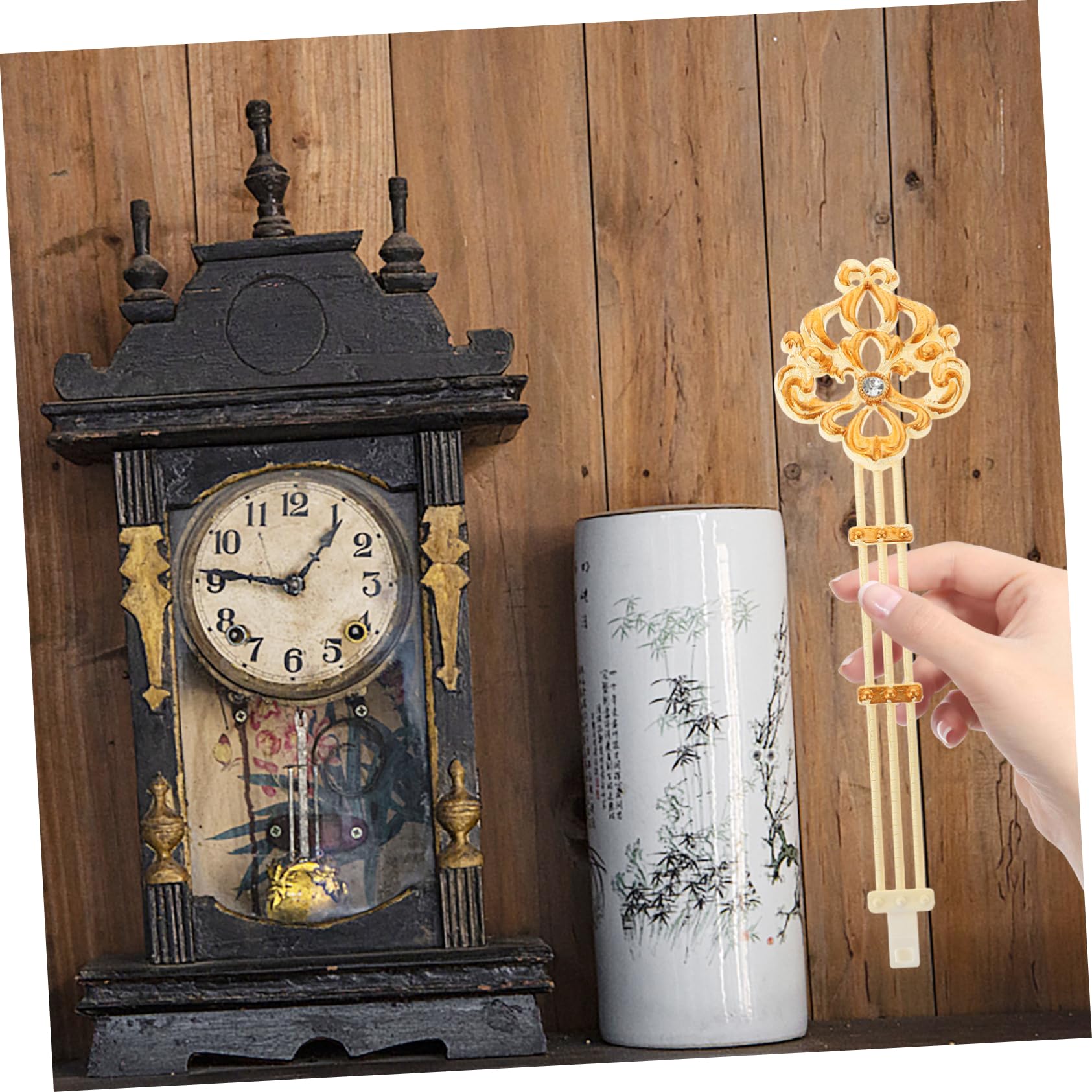 Movimento Orologio A Pendolo Con Canotto - Kit Fai Da Te Per Riparare O Creare Orologi Da Parete - Foto 4