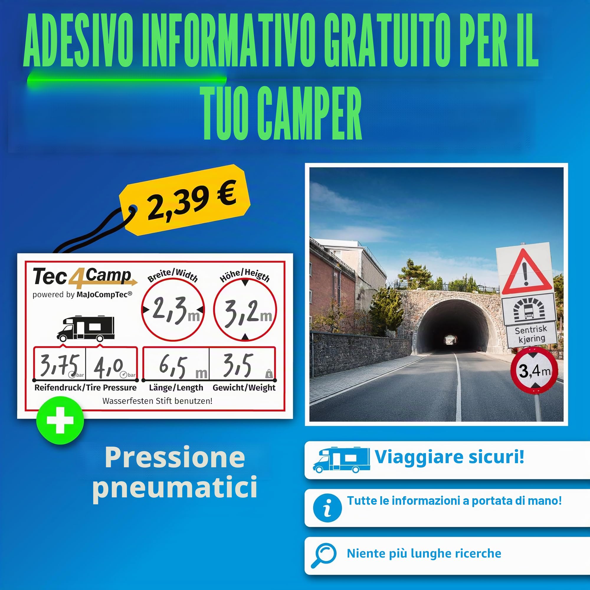 MaJoCompTec® ALLCONNECT set universale di collegamento per rubinetto | collegamento regolabile per rubinetto esterno senza filettatura | set di adattatori per camper, caravan e barca (set di