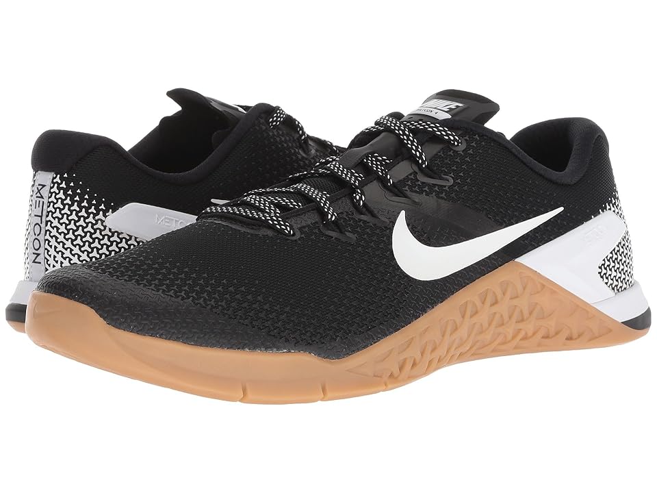 

Nike Metcon 4 (Black/White/Gum Medium Brown) Men's Cross Training Shoes