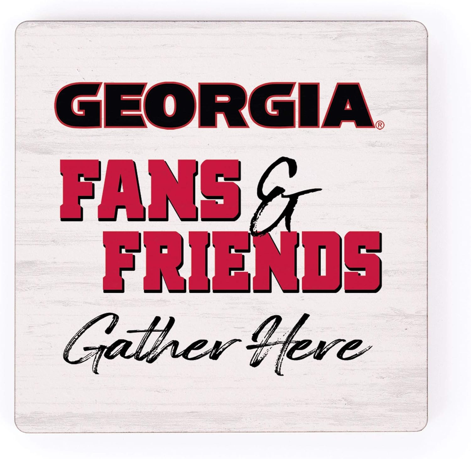 University of Georgia Bulldogs Fans and Friends Gather 2.75 x 2.75 Wood Magnet