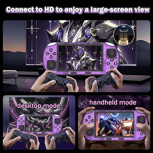 Miniatura 2 de SF3000 - Consola de juegos portátil retro, más de 20000 juegos, salida de TV HD, consola de juegos retro, libro electrónico, música, reproducción de