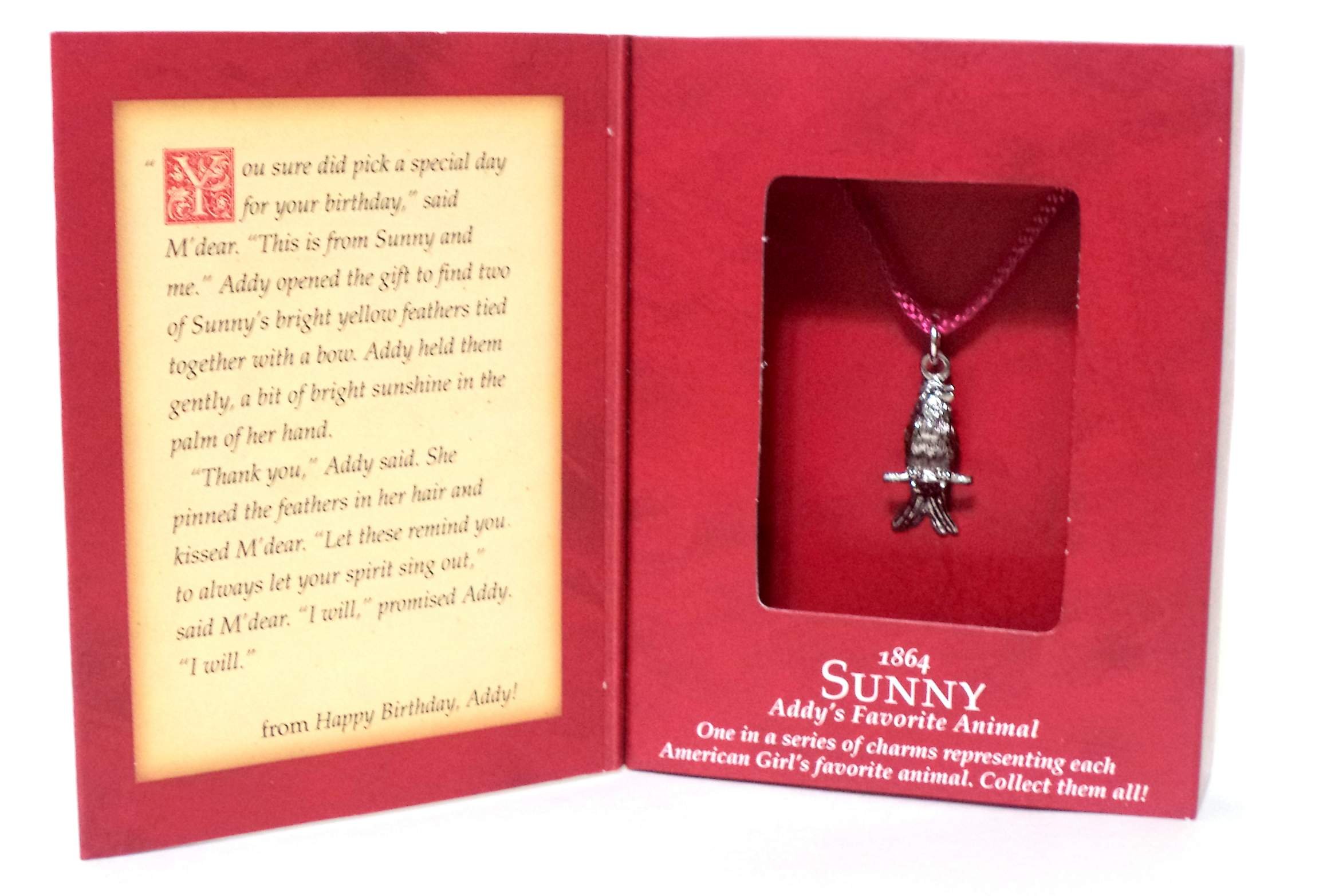 American Girl Sunny Charm Addy's Favorite Animal