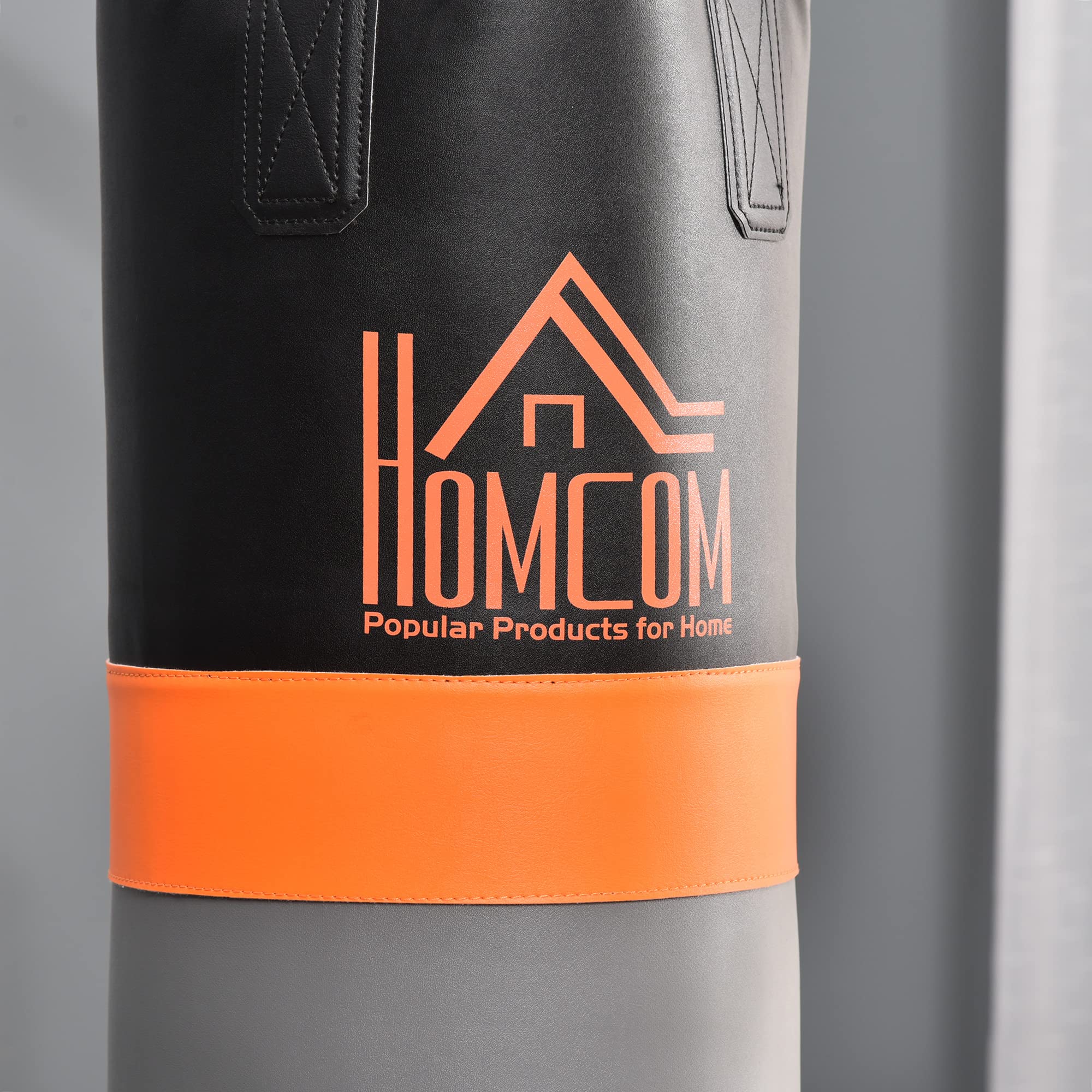 HOMCOM Support de Sac de Frappe sur Pieds Sac de Frappe sur Pied Station de Boxe Poire de Vitesse Inclus Acier Noir équipement de Muay Thai, Kickboxing, Arts Martiaux, Gym