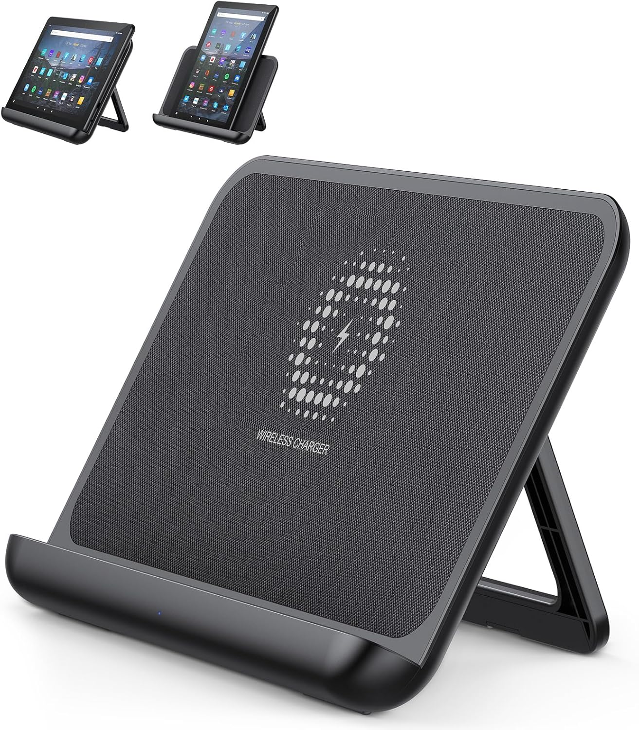QIBOX Wireless Charger for FIRE HD 10 Plus, Foldable