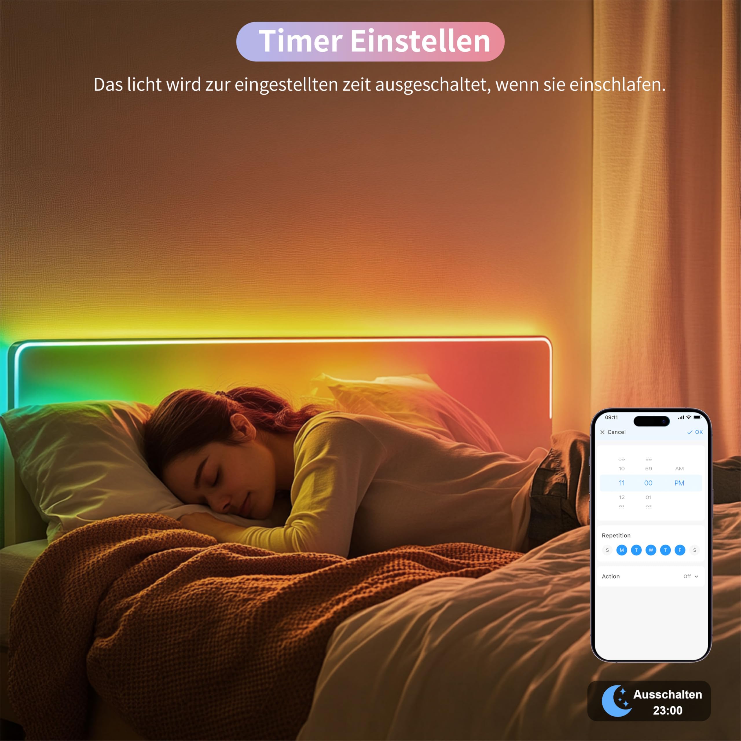 PAUTIX WIFI RGB Smart IC COB LED Streifen Kit 5M,24V Pixel Adressierbare Regenbogen Farbwechselnde LED Band Smart Funktion mit Alexa und Netzteil für DIY Beleuchtung Projekte