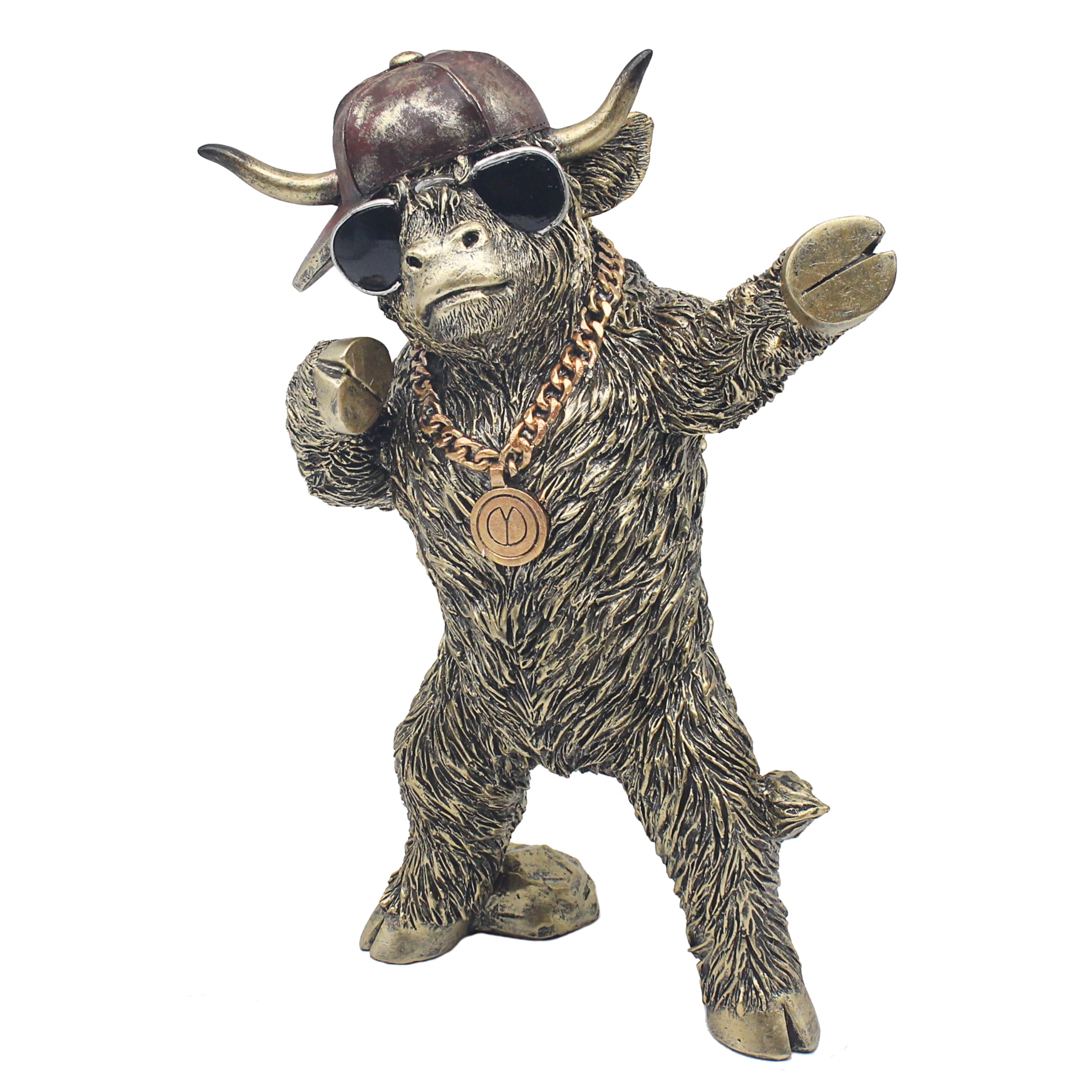 Lesser & Pavey Attitude Highland Cow Bolting Decor Animal Figurine — image 1