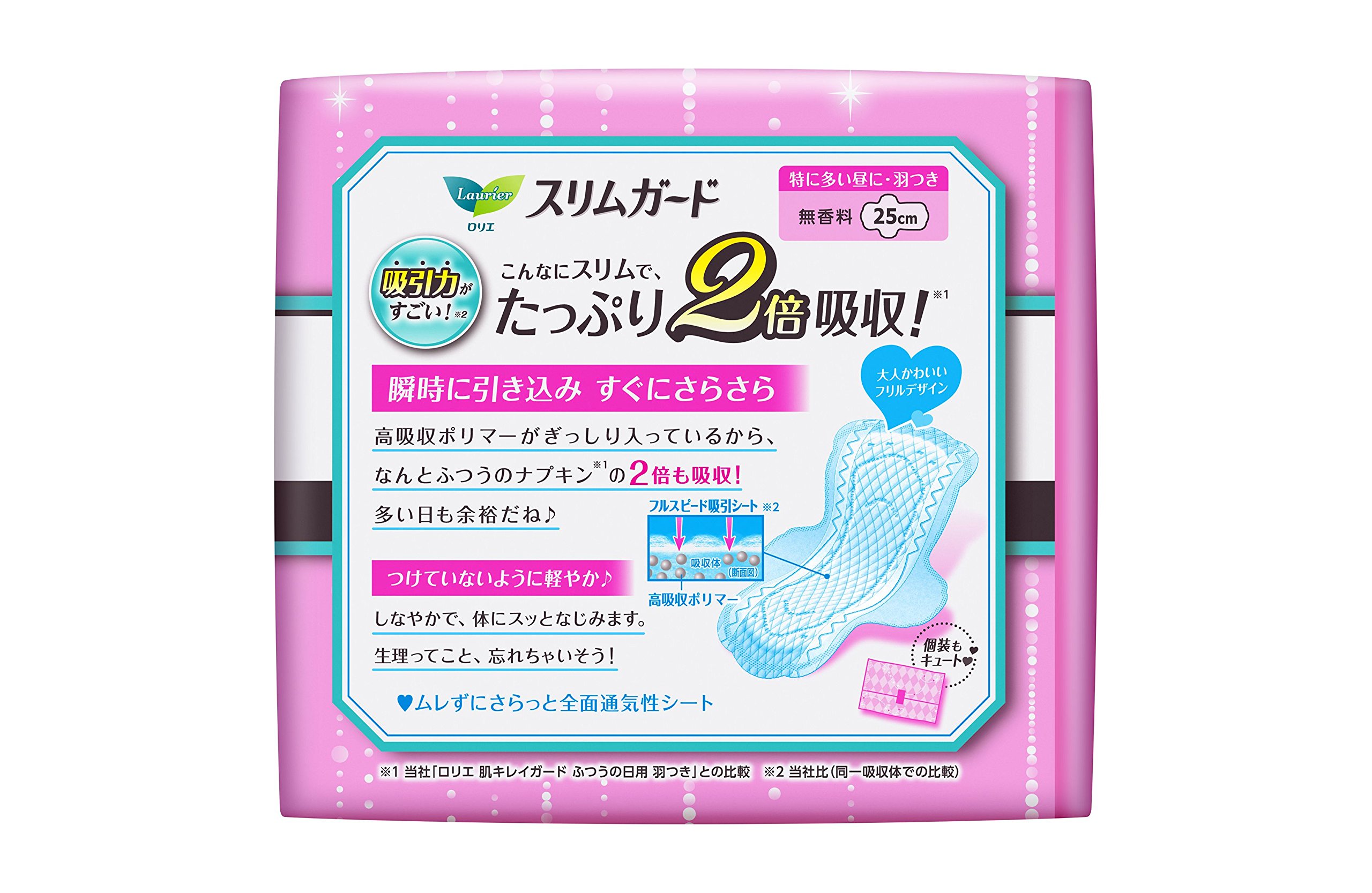 Amazon | 【ケース販売】ロリエ スリムガード 長時間しっかり昼用 羽