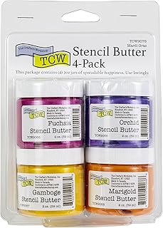 Crafters Workshop Mardi GRAS Stencil Butter 4/PKG, 4 x 2oz