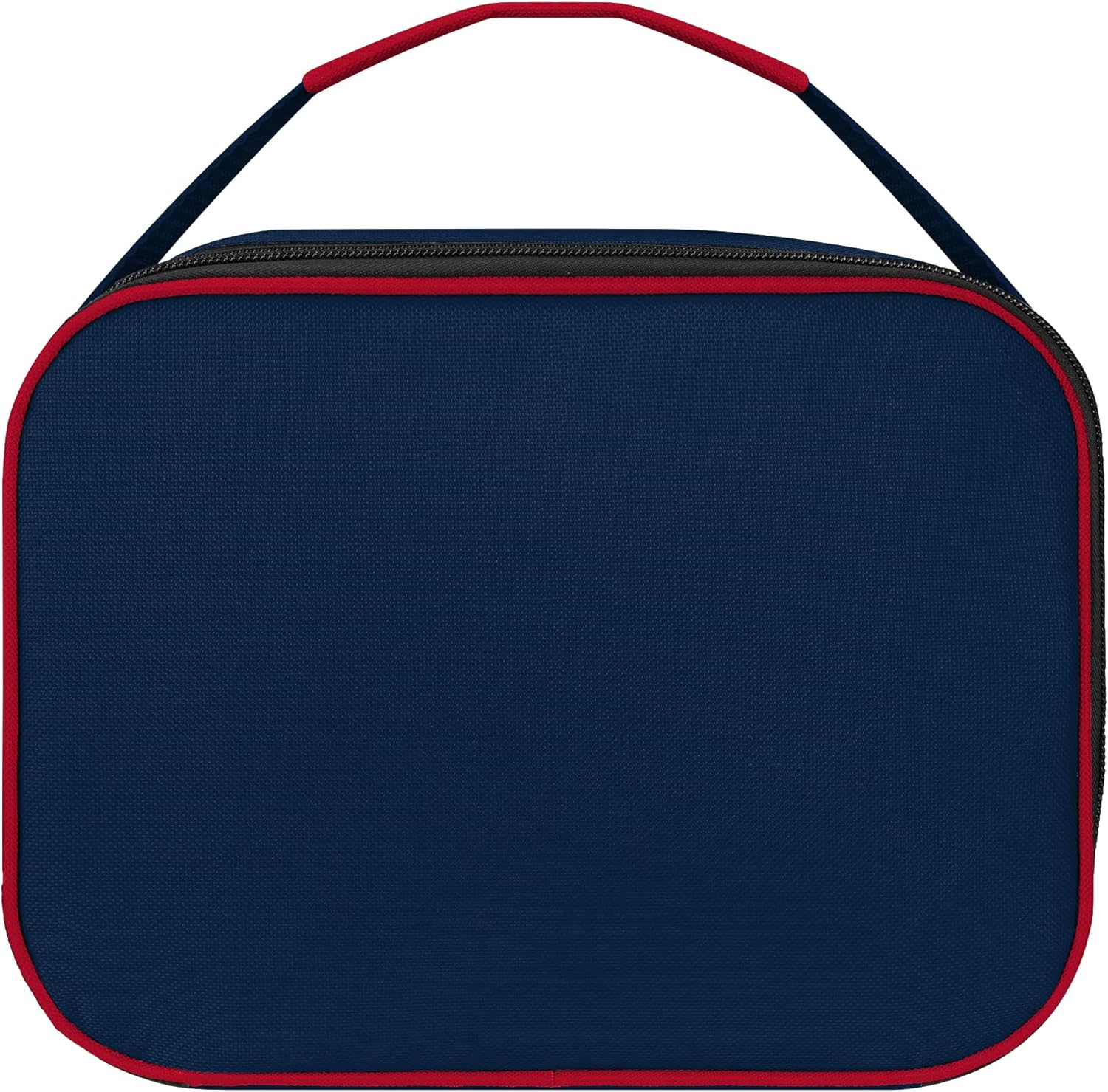 FOCO MLB Unisex-Adult Officially Licensed Wordmark Team Color Big Logo Baseball Zip Closure 7L Lunch Bag - Boston Red Sox