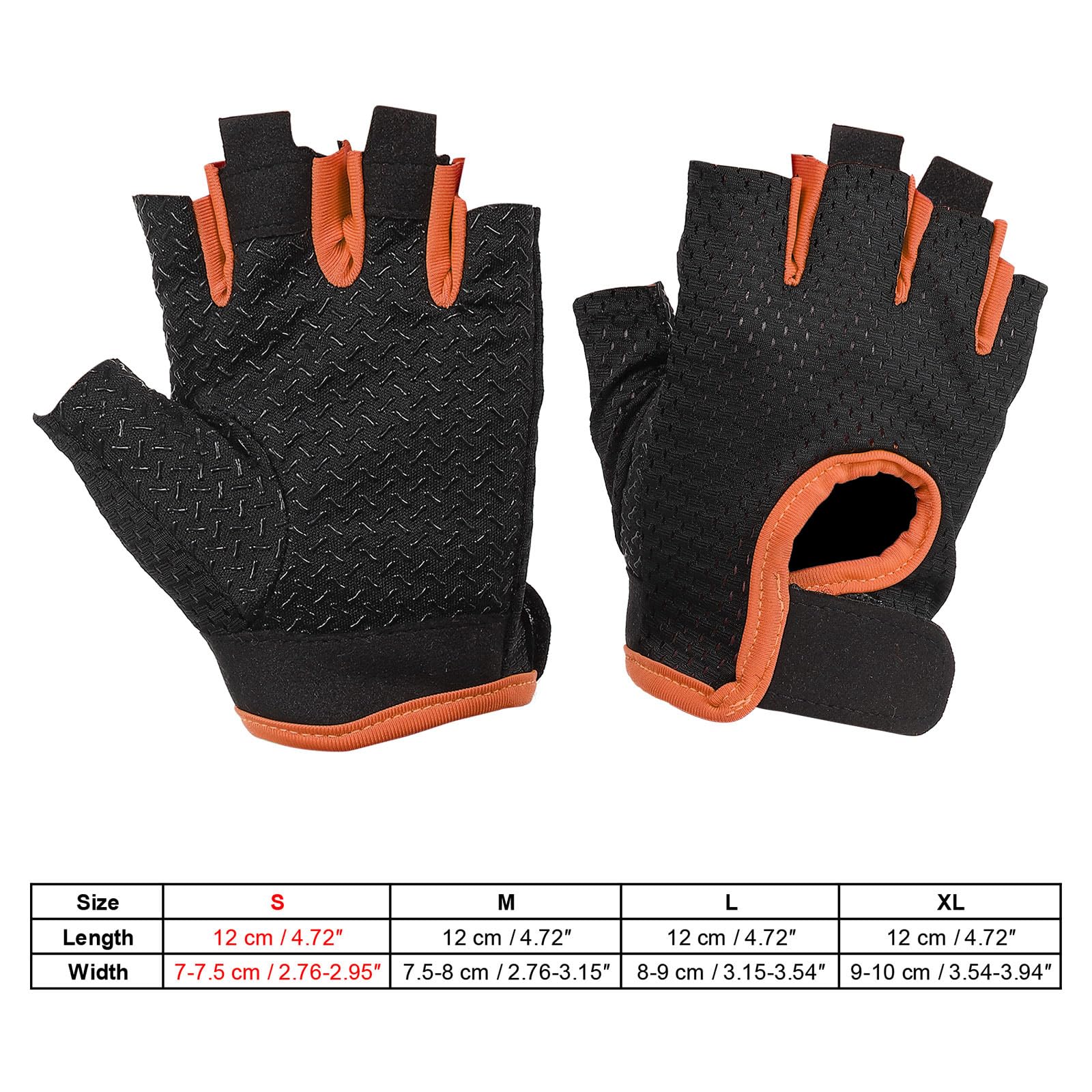 PATIKIL Fishing Gloves, 1 Pair Breathable Fingerless Sun Protection Gloves for Men Women Rowing Kayaking Cycling Hiking Black - Image 3