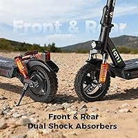 Vista 6 de isinwheel Scooter eléctrico GT1GT2 para adultos, velocidad máxima de 28 MPH, rango de 2837 millas, motor de 8001000 W, carga de 330 libras, scooter