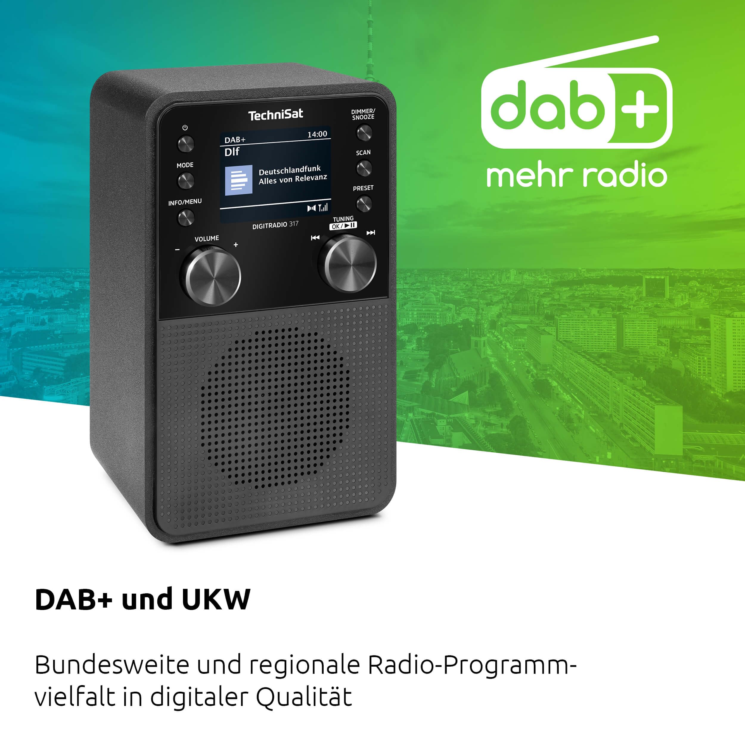 TechniSat DIGITRADIO 317 - Vertikales DAB+ UKW Radio mit Bluetooth Audiostreaming – Bild 2