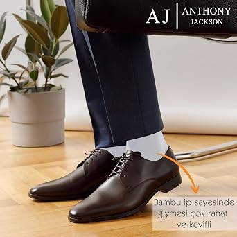 Anthony Jackson 6 Çift Kutulu BAMBU Premium Klasik Erkek Çorap