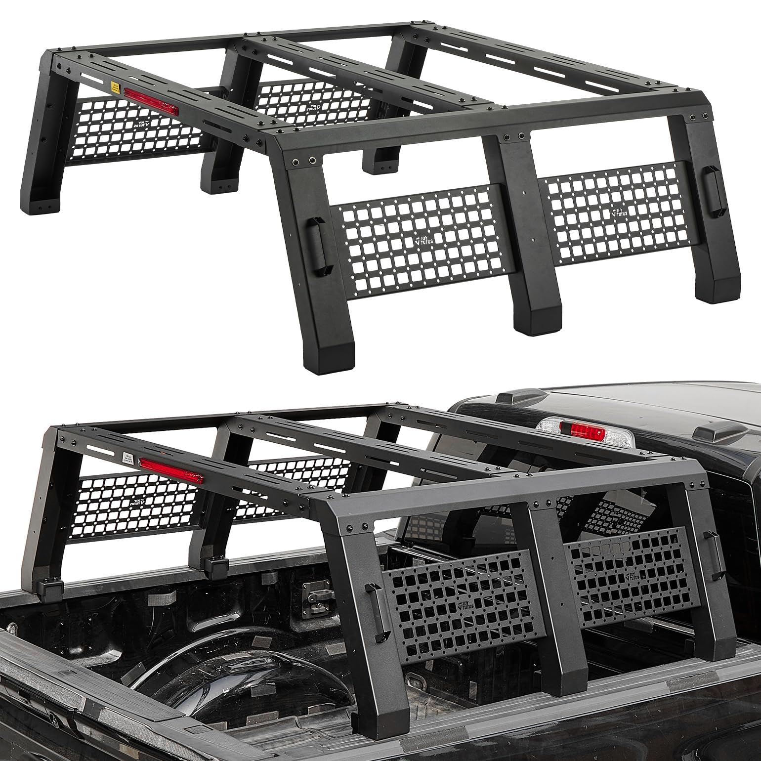 Photo 1 of JOYTUTUS 18.8" H Full Size Truck Bed Rack with Integrated High Brake Light