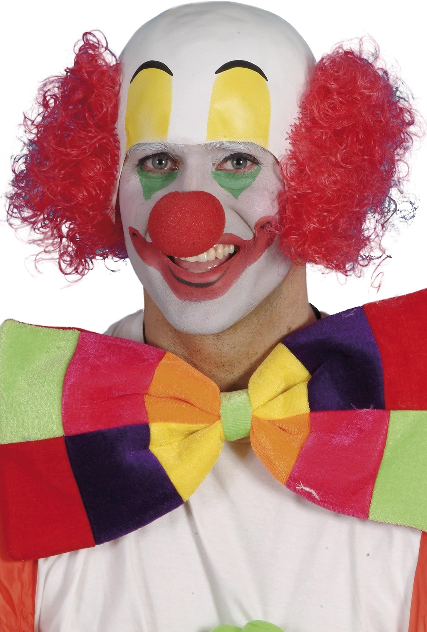 Smiffys Clown Head Rubber Top with Hair