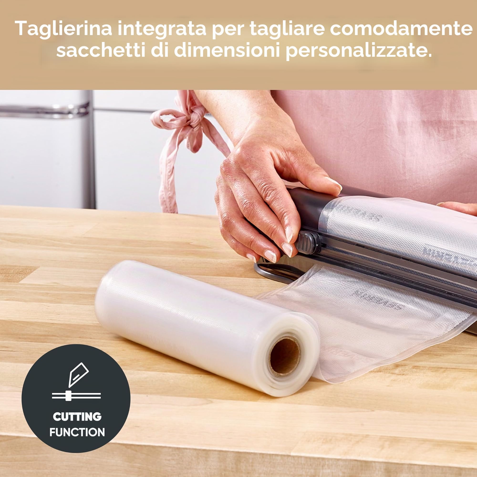 Severin FS 3610 Macchina per confezionamento sottovuoto, aspirazione e sigillatura Automatica, taglierina Integrata, compatta, 110 W, Nero