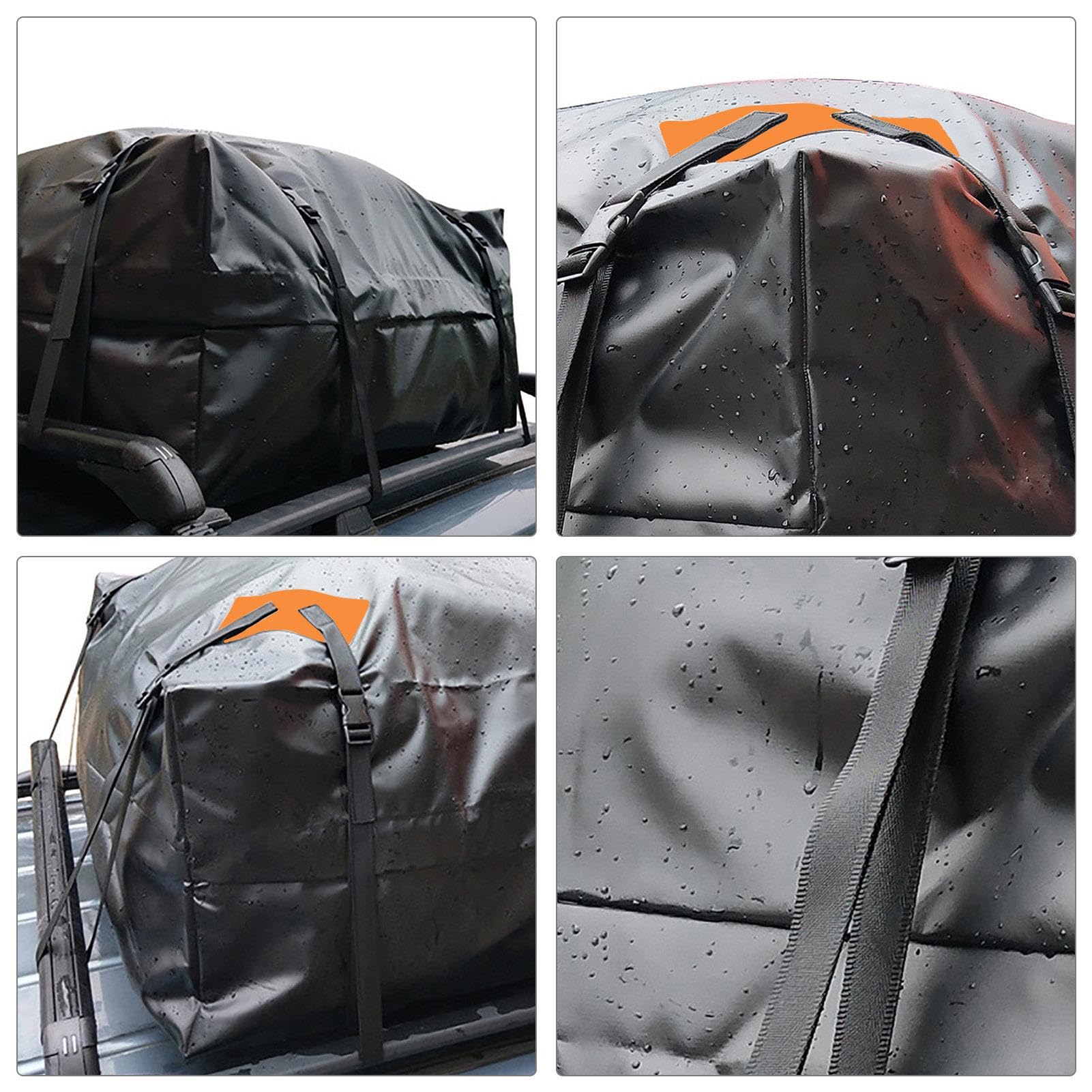 Portapacchi per tetto auto, Borsa per tetto auto | Borsa portapacchi impermeabile per portapacchi,Supporti morbidi stabili Deposito bagagli superiore Box per bagagli da viaggio per auto