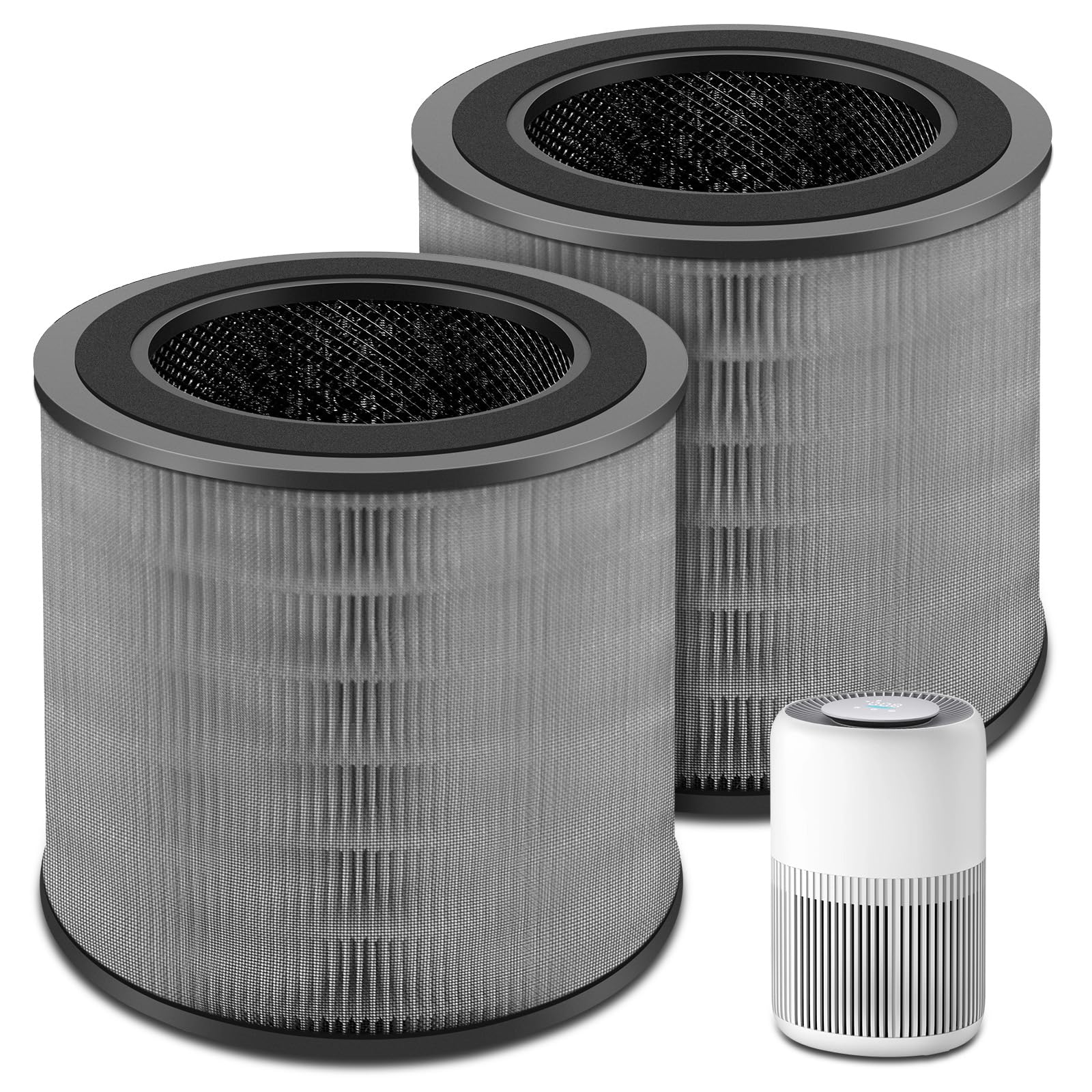 Filtro para Philips 900 Series FY0910 Filtro de repuesto para purificador de aire AC0950 y AC0951 – 3 en 1 HEPA NanoProtect H13 + carbón activo + capa de fibra, FY0910/30 (paquete de 2)
