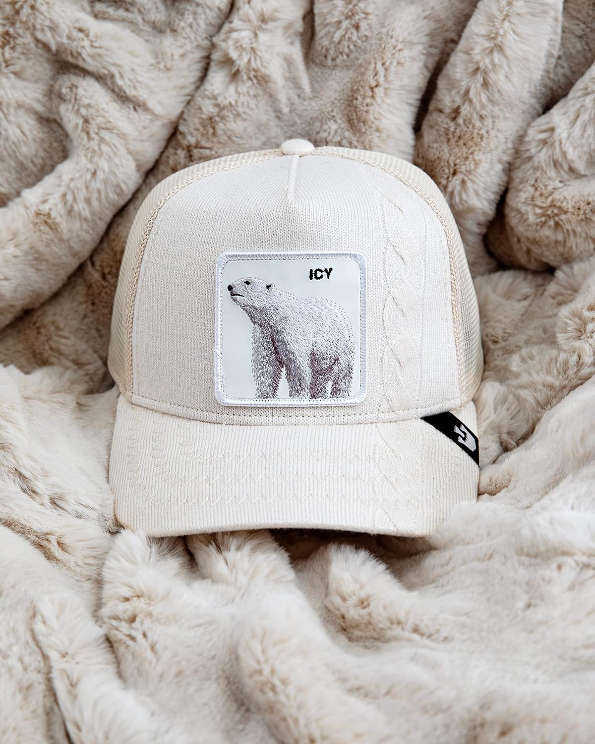Goorin Bros. The Farm Snug Lyfe Cable-Knit Adjustable Trucker Hat