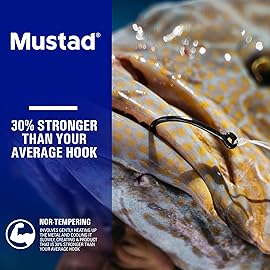 Mustad Demon Perfect Inline Circle Hook 39950NP, 3X Strong Fishing Hooks, Wide Gap Circle Hook Packs for Saltwater & Freshwater Fishing, Original Design Big Hooks, Black Nickel - Size 2/0-10 Packs