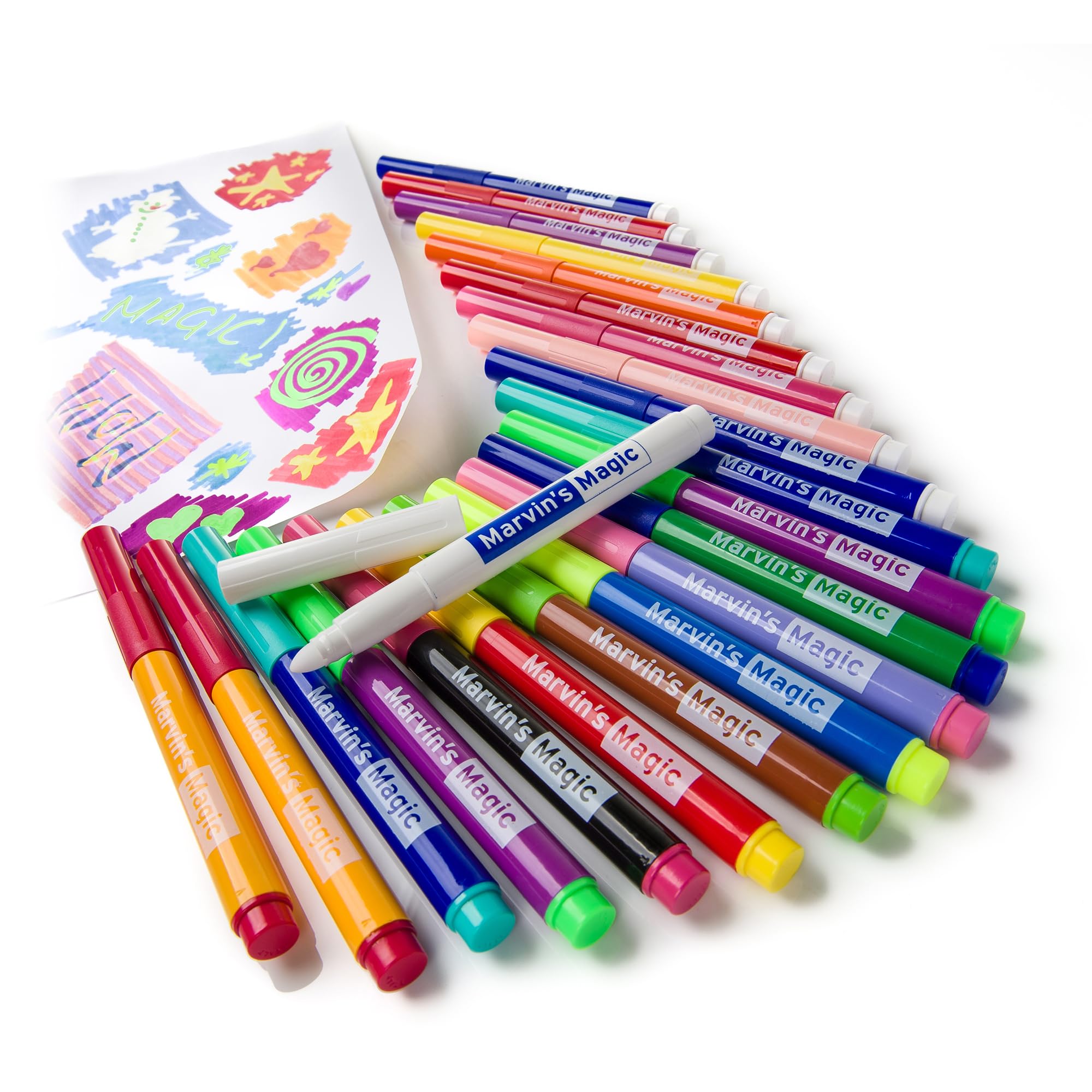 Marvin's Magic, Amazing Art Bundle, 25 Magic Pens and Cool Colouring Book, Sketch Book with 35 Different Animals - Image 3