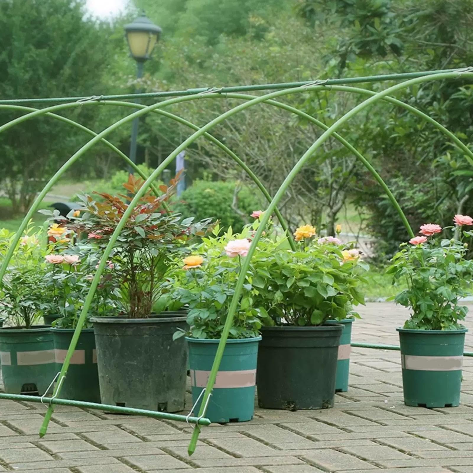 para Parterres Elevados Túneles De Cultivo para Huertos | 10 Piezas Soportes para Cuidado de Plantas Germinación Protección contra Heladas Interior Exterior Endurecimiento de