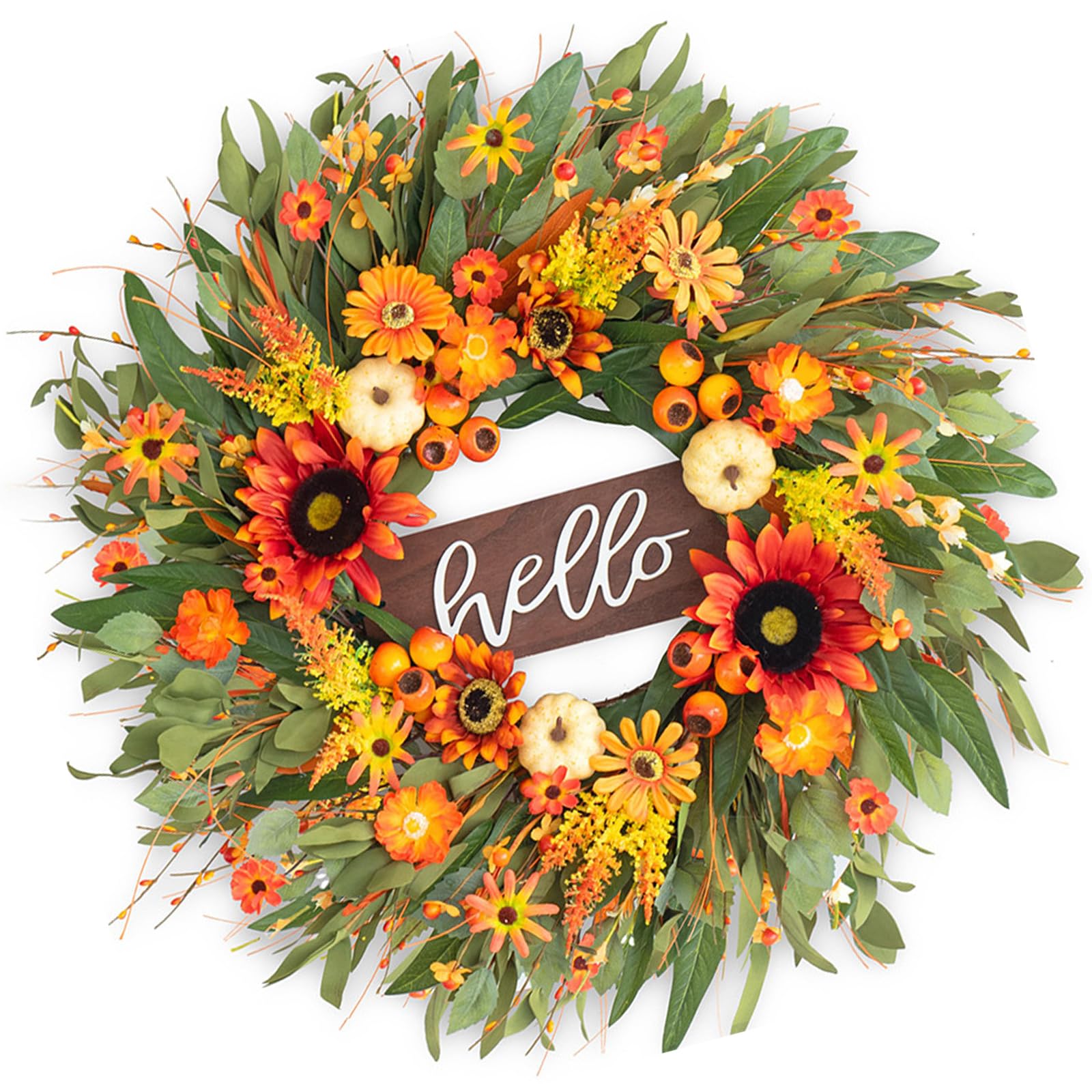 Couronne d'automne festive et durable idéale pour habiller vos murs et portes