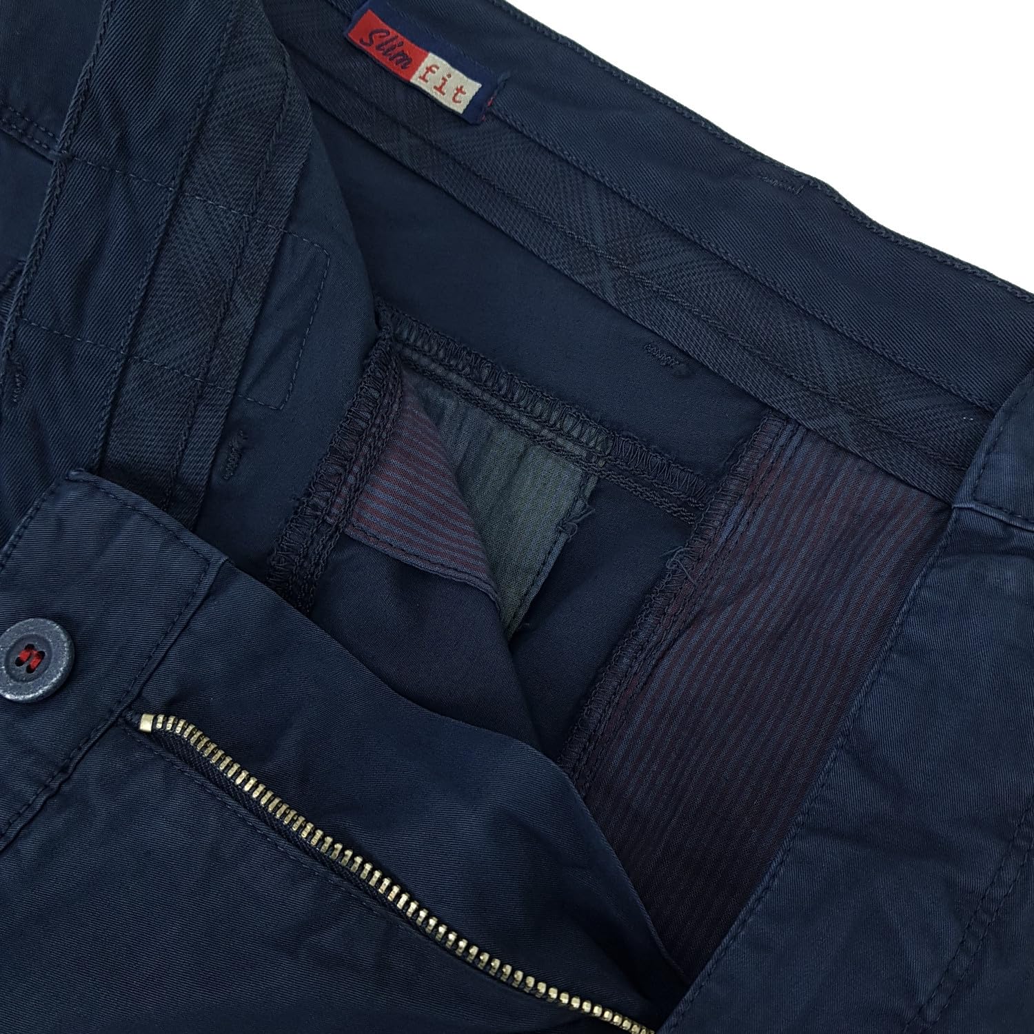 Pantaloni Uomo Slim Fit Elasticizzati Taglie Forti Gamba Asciutta 60 62 64 66 68 70