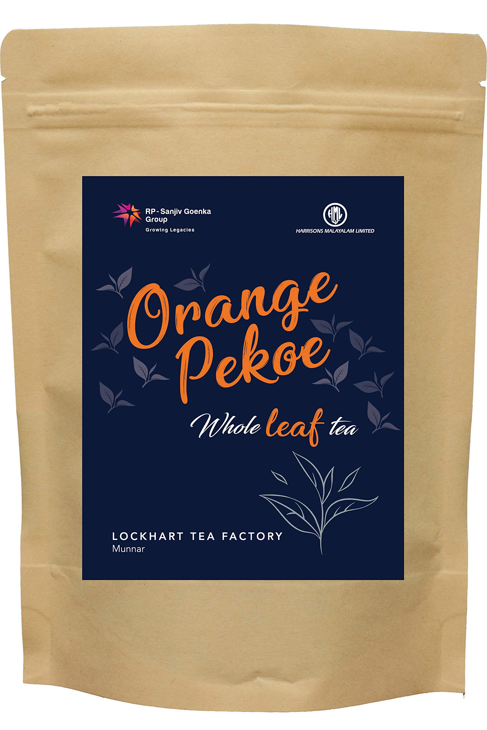 Harrisons Lockhart Orange Pekoe I Whole Leaf Orthodox Black Tea, 100 gm